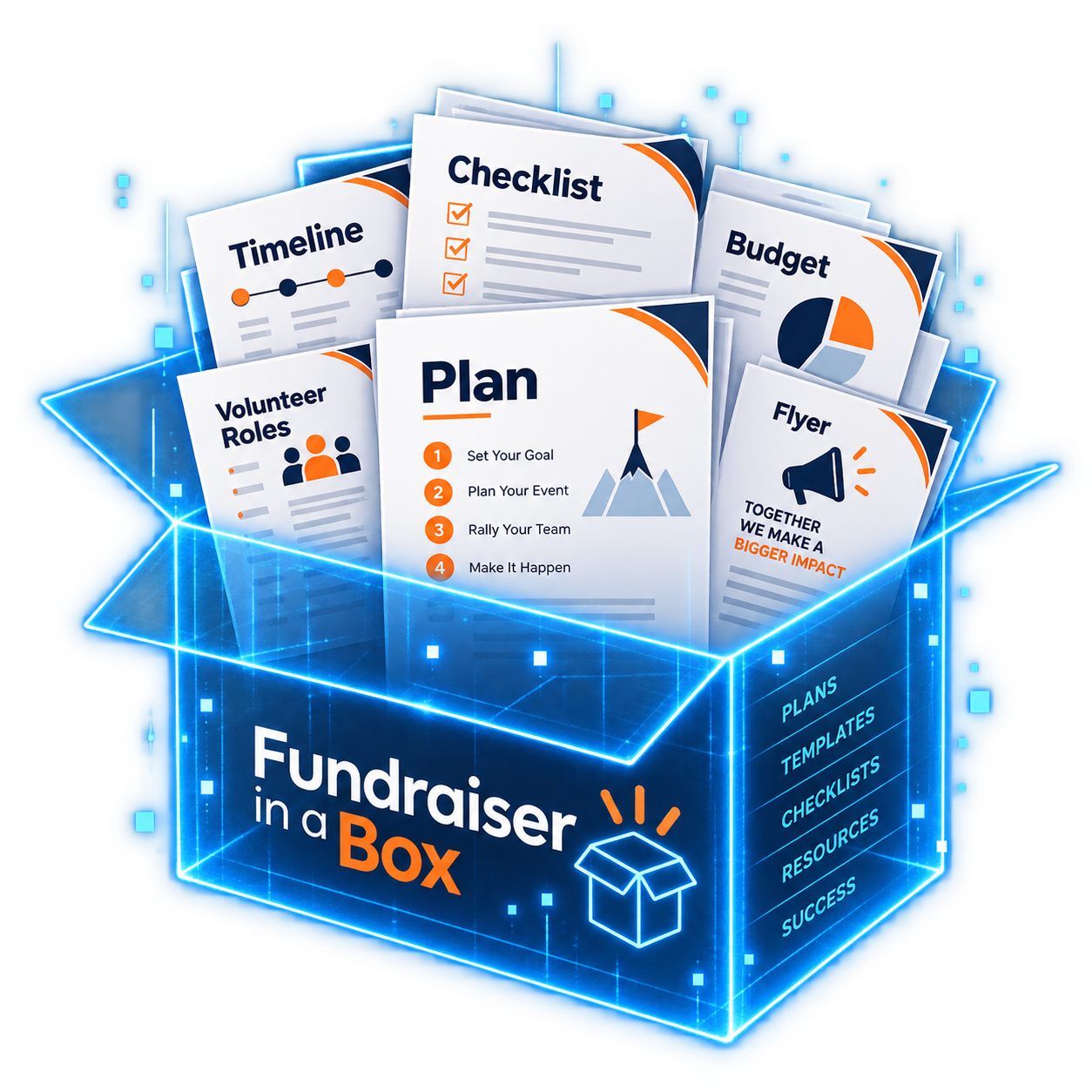 Fundraiser in a Box digital package with printable fundraiser resources